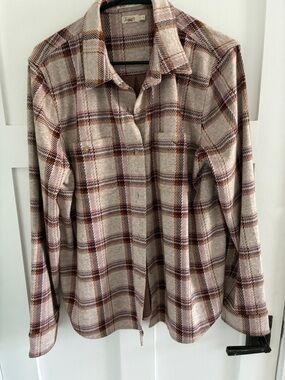 Women's Faherty Legend Sweater Shirt, XL, Cranberry Haze